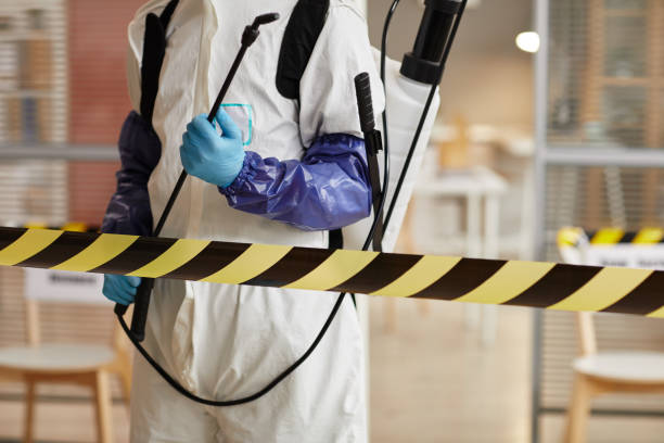 Professional Sewage Cleanup technician working in Salem, NC